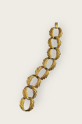 Vintage 60's Monet Feathered Ribbon Linked Bracelet