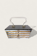50's Dorset Rex Basket Weave Box Purse