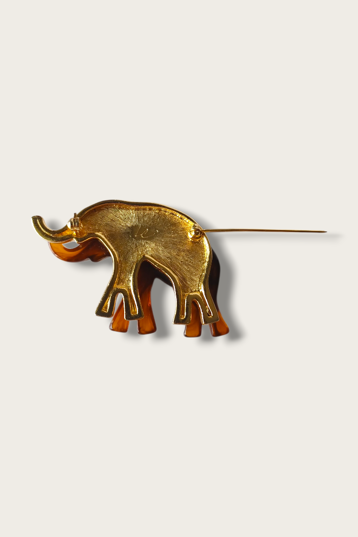 Vintage Liz Clairborne Elephant Brooch