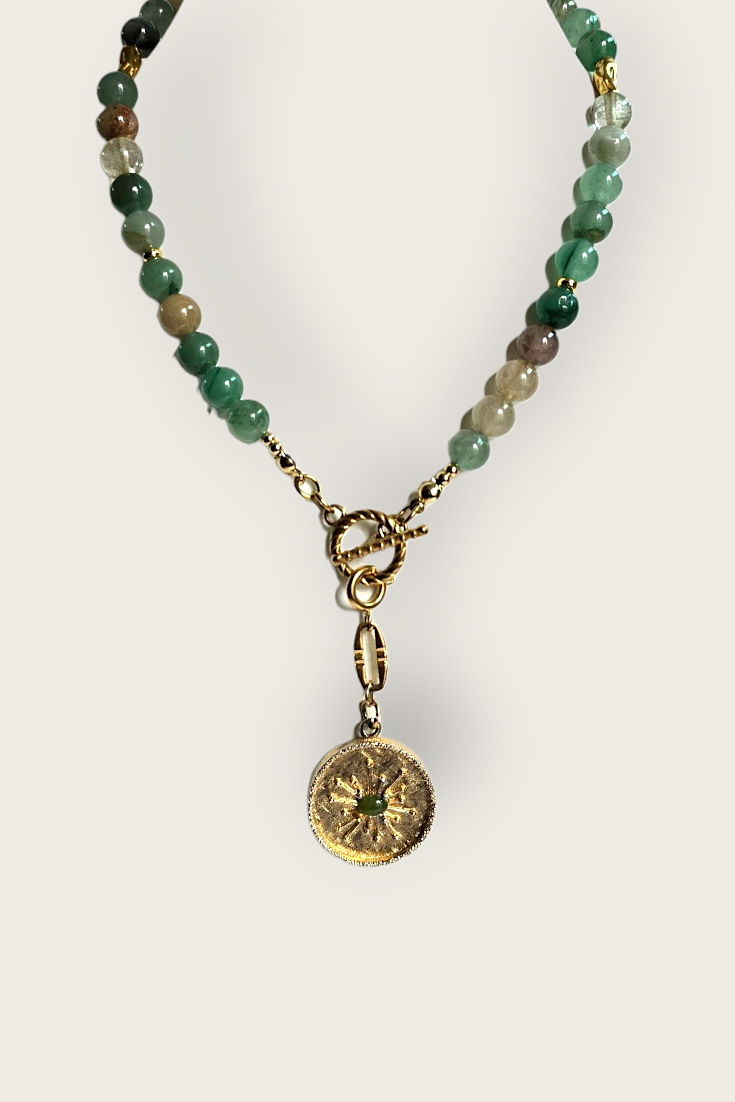 Alba Semi Precious Lariat Necklace