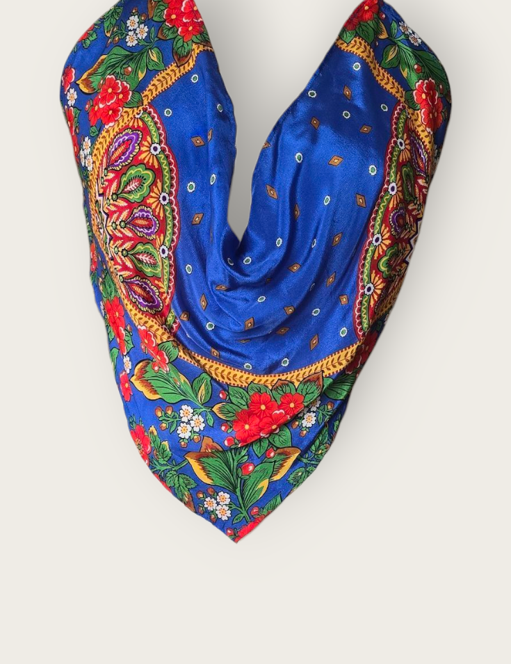 Tina Fringe Silk Scarf Top