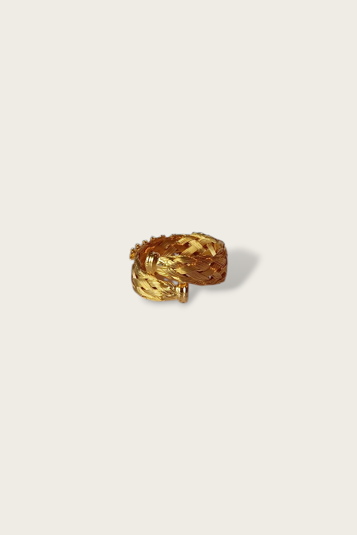 Vintage Amethyst Woven Ring