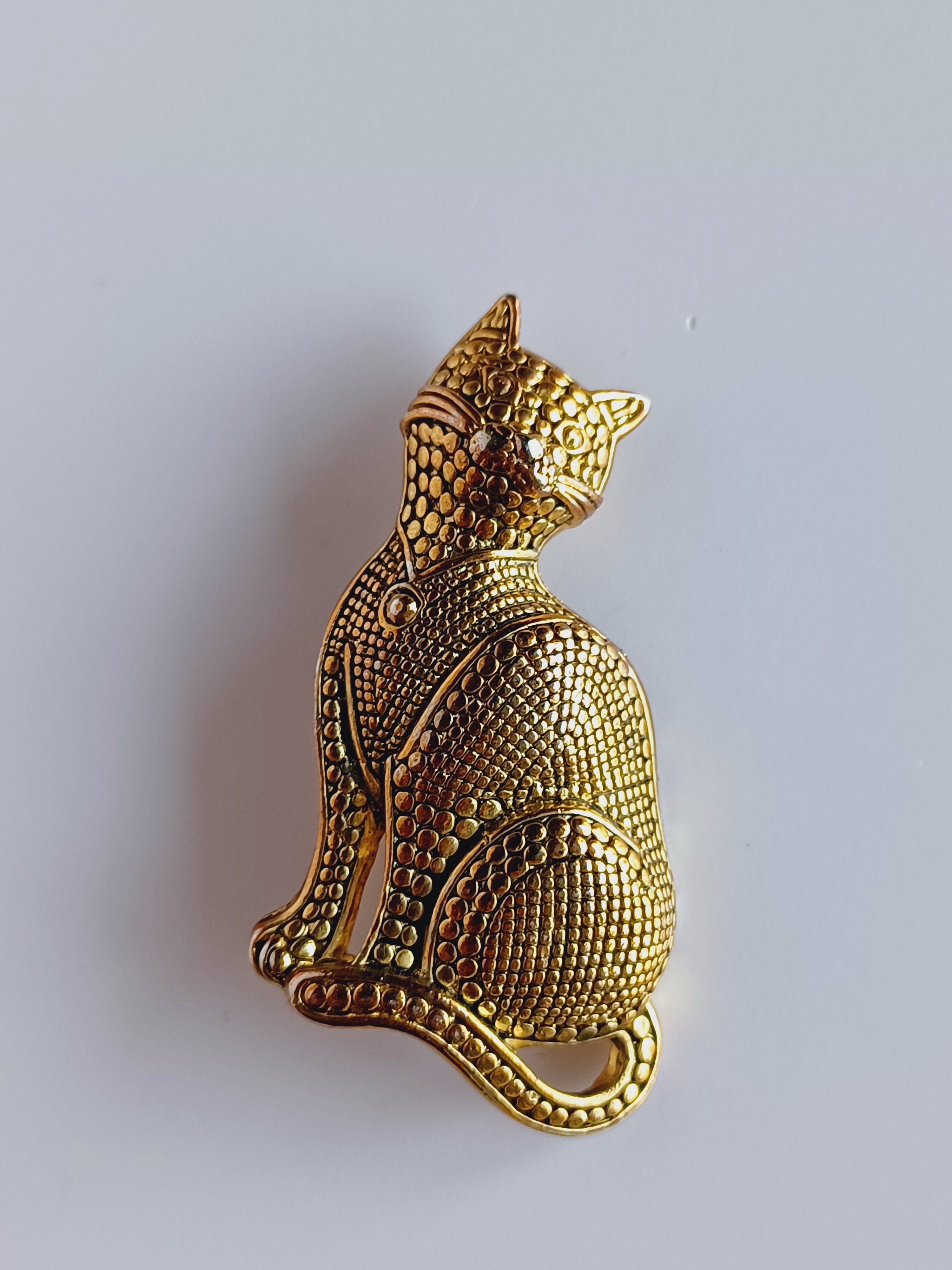 Vintage Cat Brooch