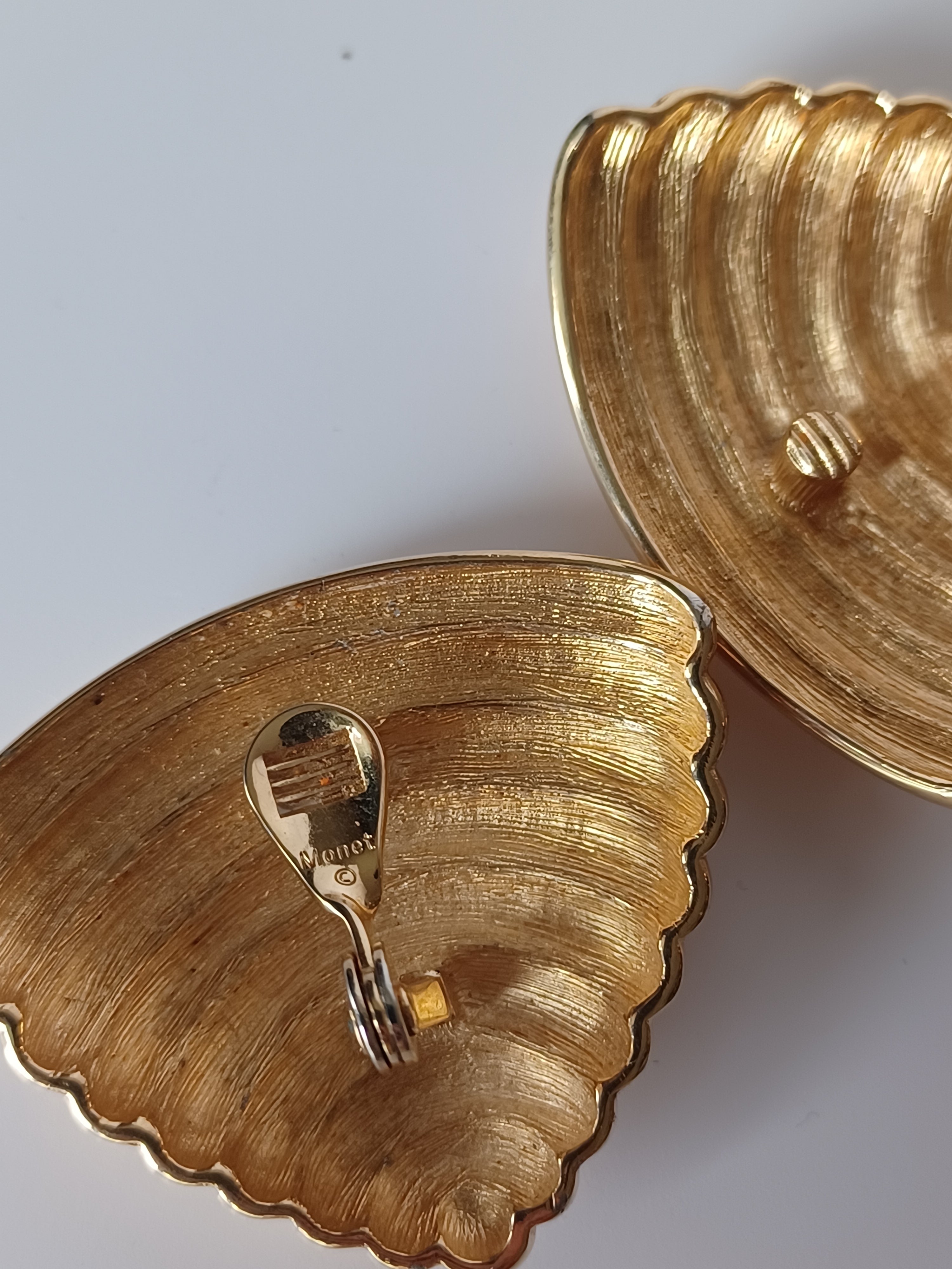 80's Monet Shell Earrings