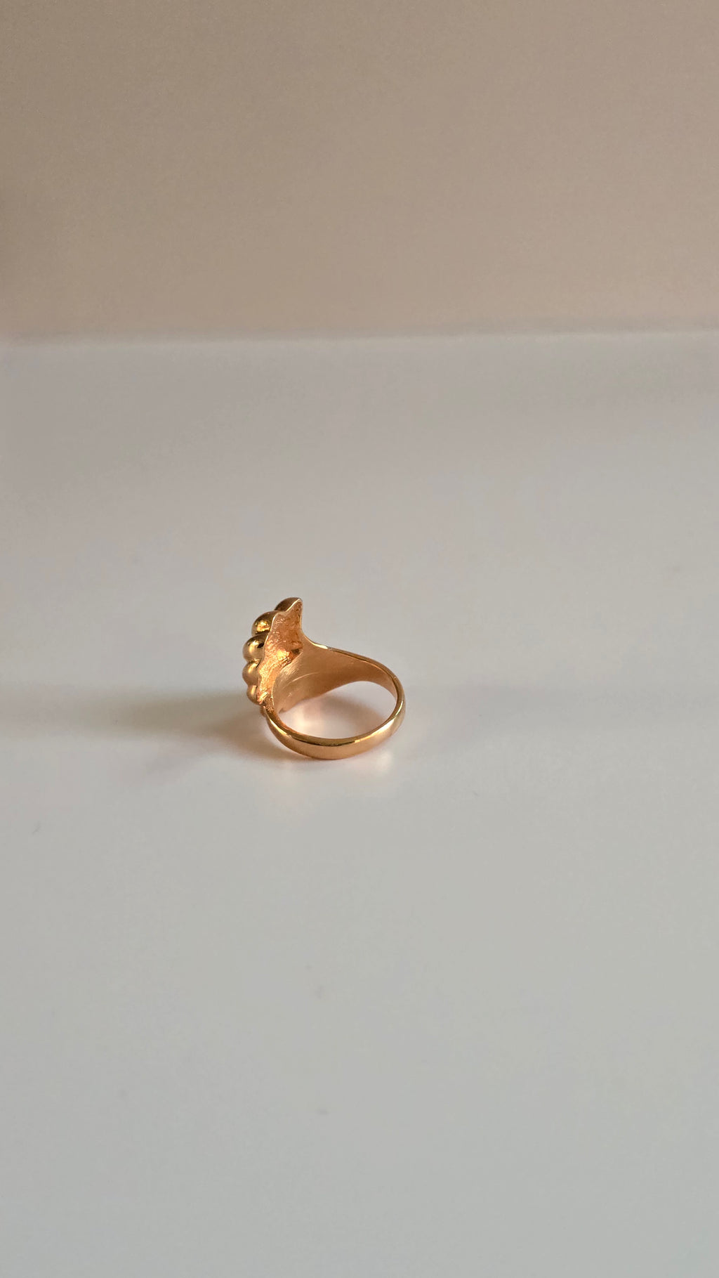 80s Sculptural Swirl Ring