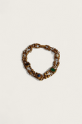 Vintage Double Linked Etruscan Bracelet