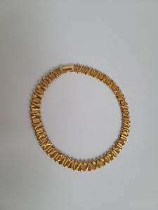 90's Gold Toned X Choker Necklace