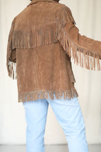Load image into Gallery viewer, 70&#39;s Brown Suede Fringe Jacket
