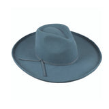 Blue Wide Kettle Brim Hat