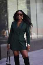 Load image into Gallery viewer, 90&#39;s REVIVED Green Blazer Dress