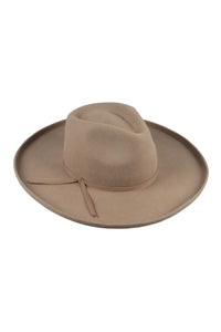 Brown Wide Kettle Brim Hat