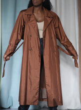 Load image into Gallery viewer, 80&#39;s Brown Trench Coat