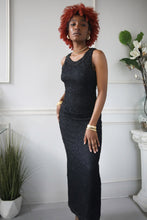 Load image into Gallery viewer, 90&#39;s Black Beaded Silk Evening Dress