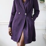 90's Purple Blazer Dress